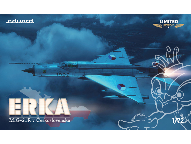 EDUARD maquette avion 2156 ERKA - MiG-21R v Ceskoslovensku Edition Limitée 1/72