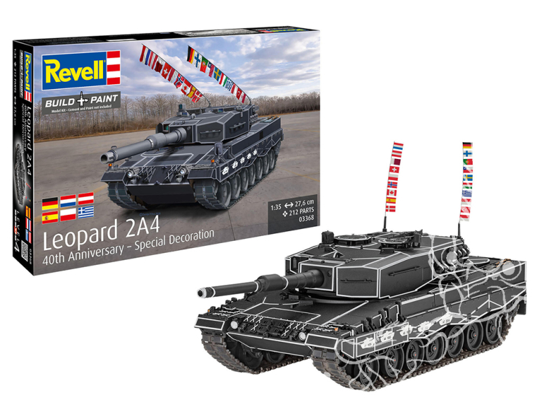 Revell maquette militaire 03368 Leopard 2A4 Special Decoration 40th anniversaire 1/35