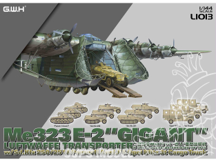 Great Wall Hobby maquette avion L1013 Messerschmitt Me323 E-2 "Gigant" avec véhciules 1/144