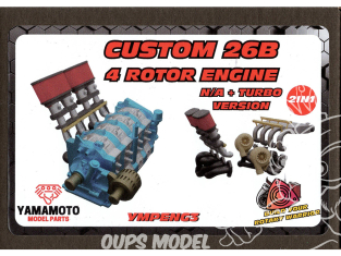 Yamamoto YMPENG3 Moteur Mazda 26B à 4 rotors sur mesure 1/24