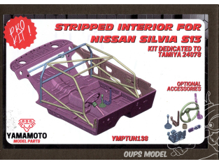 Yamamoto YMPTUN138 Intérieur dépouillé pour Nissan Silvia S13 kit Tamyia 24078 1/24