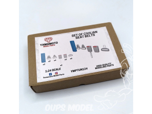 Yamamoto YMPTUN124 Jeu de ceintures de sécurité civiles 1/24