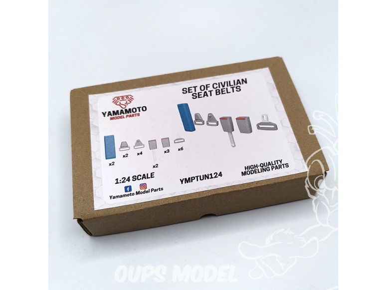 Yamamoto YMPTUN124 Jeu de ceintures de sécurité civiles 1/24