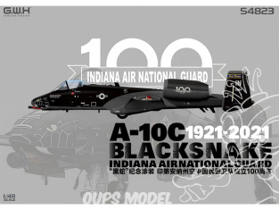 Great Wall Hobby maquette avion S4823 A-10C BLACKSNAKE 1921 - 2021 Indiana Air National Guard Edition Limitée 1/48