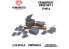 Yamamoto YMPGAR22 Quatre MALETTE DE TRANSPORT JEU 1 Type A 1/24