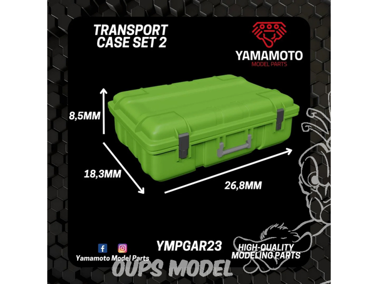 Yamamoto YMPGAR23 Quatre MALETTE DE TRANSPORT JEU 2 Type V 1/24