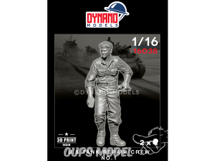 Dynamo models figurine 16038 Tankiste U.S. en réparation No.1 1/16