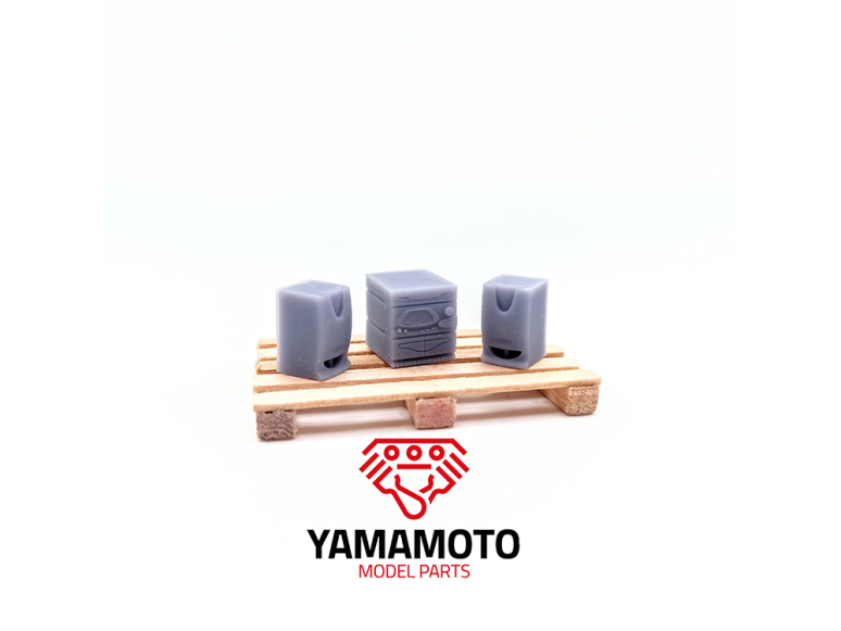 Yamamoto YMPGAR18 Ensemble garage set 4 Accessoire d'atelier 1/24