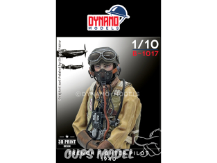 Dynamo models buste B-1017 Pilote chasseur Français 1940 1/10 Dynamo models buste B-1017 Pilote chasseur Français 1940 1/10