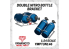 Yamamoto YMPTUN146 Support double pour bouteille de protoxyde d'azote 1/24