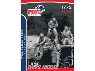 Dynamo models figurine 72060 Set Equipage Waffen SS Pak40 1942-44 1/72