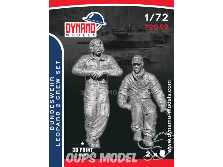 Dynamo models figurine 72059 Set Equipage Bundeswehr Leopard 2 1/72