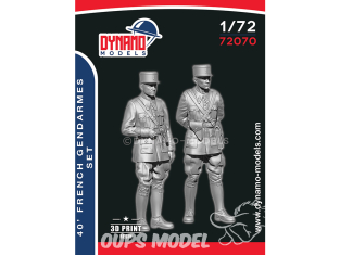 Dynamo models figurine 72070 Set Gendarmes Français 1940 1/72