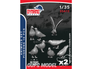 Dynamo models figurine 35A13 Pigeons x16 1/35
