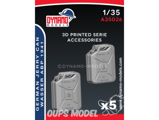 Dynamo models accessoires A35026 Jerry Can Allemand Wasser ABP 1941 x5 1/35