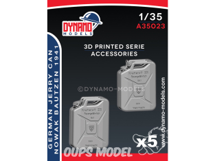 Dynamo models accessoires A35023 Jerry Can Allemand Nowak Bautzen 1941 x5 1/35