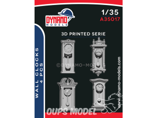 Dynamo models accessoires A35017 Horloges murales x4 1/35