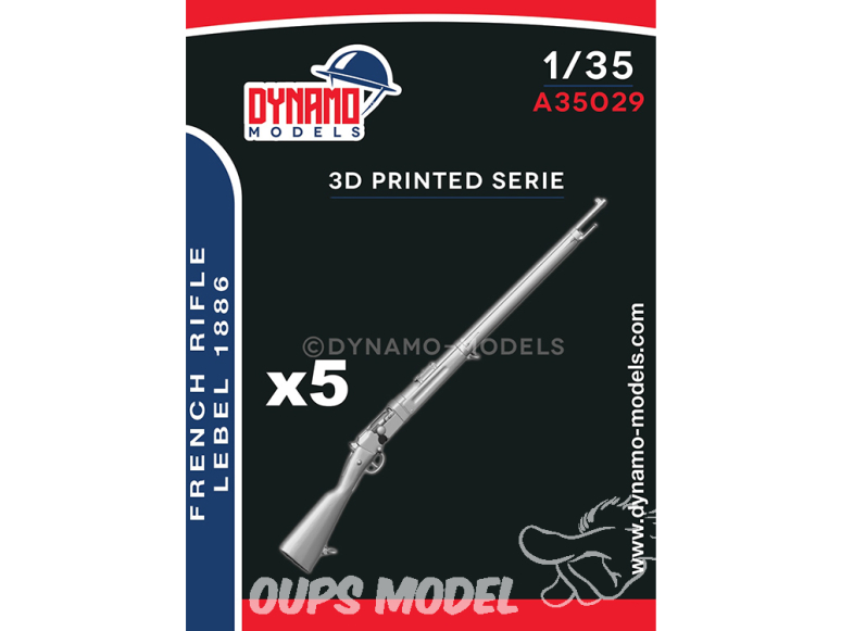 Dynamo models accessoires A35029 Fusil Français Lebel 1886 x5 1/35