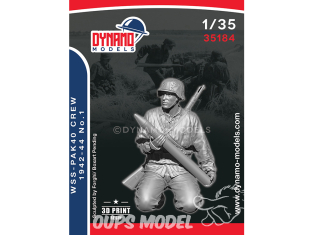 Dynamo models figurine 35184 Equipage Waffen SS Pak40 1942-44 No.1 1/35
