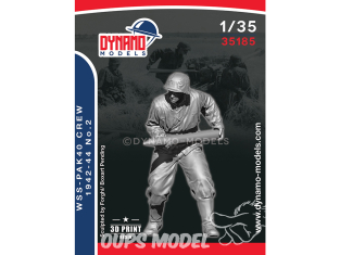 Dynamo models figurine 35185 Equipage Waffen SS Pak40 1942-44 No.2 1/35