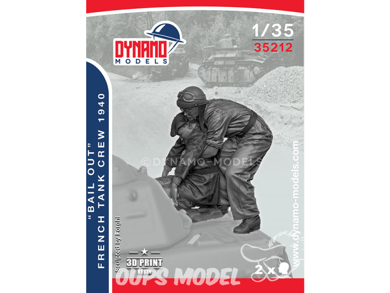 Dynamo models figurine 35212 Equipage de char Français "Bail Out" 1940 1/35