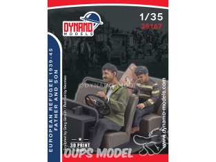 Dynamo models figurine 35167 Réfugiés Européen 1939-45 Père et fils 1/35