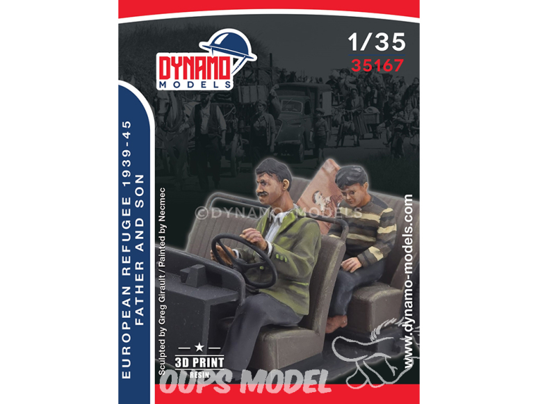 Dynamo models figurine 35167 Réfugiés Européen 1939-45 Père et fils 1/35
