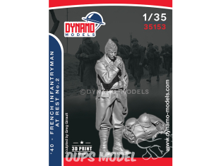 Dynamo models figurine 35153 Soldat Infanterie Français au repos 1940 No.2 1/35