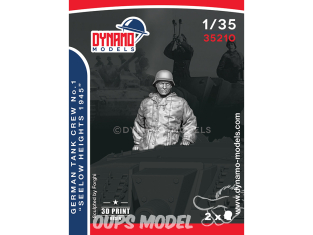 Dynamo models figurine 35210 Tankiste Allemand "Seelow Heights 1945" No.1 1/35