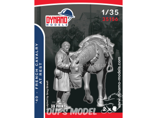 Dynamo models figurine 35156 Cavalier Français au repos 1940 No.1 1/35