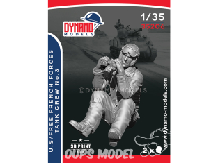 Dynamo models figurine 35206 Tankiste Forces Françaises libres / U.S. No.3 1/35