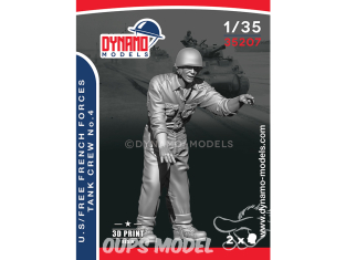 Dynamo models figurine 35207 Tankiste Forces Françaises libres / U.S. No.4 1/35