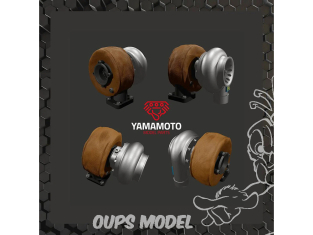 Yamamoto YMPTUN056 KIT TURBO POUR MOTEUR 4 CYLINDRES GRAND ENSEMBLE 1/24