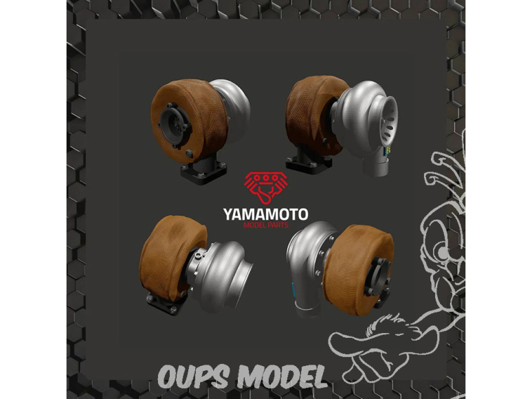 Yamamoto YMPTUN056 KIT TURBO POUR MOTEUR 4 CYLINDRES GRAND ENSEMBLE 1/24
