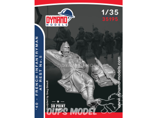 Dynamo models figurine 35195 Fantassin Français au repos 1940 No.5 1/35