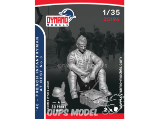 Dynamo models figurine 35196 Fantassin Français au repos 1940 No.6 1/35