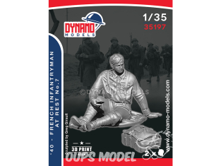 Dynamo models figurine 35197 Fantassin Français au repos 1940 No.7 1/35