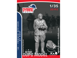 Dynamo models figurine 35193 Officier Français au repos 1940 1/35