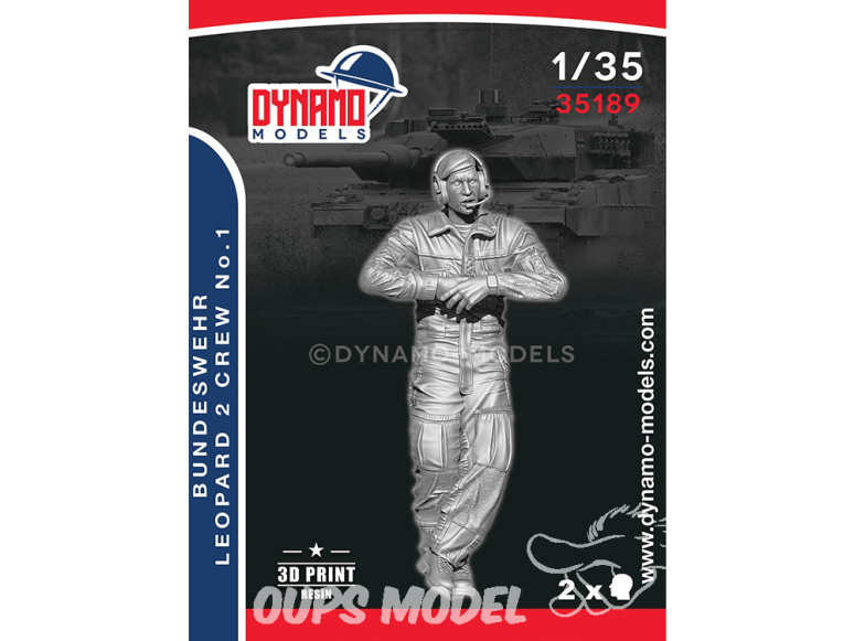 Dynamo models figurine 35189 Tankiste Leopard 2 Bundeswehr No.1 1/35