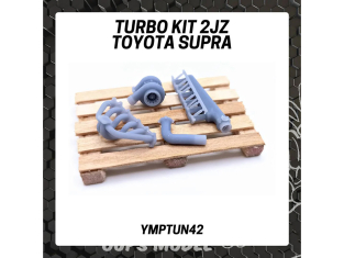 Yamamoto YMPTUN042 KIT 2JZ MONO-TURBO POUR TAMIYA 24123 1/24