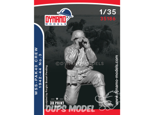 Dynamo models figurine 35186 Equipage Waffen SS Pak40 1942-44 No.3 1/35
