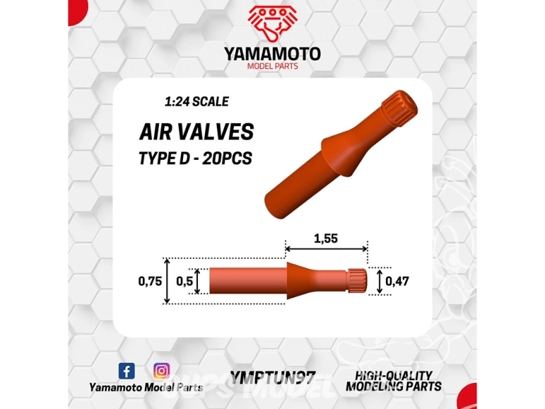 Yamamoto YMPTUN097 AIR VALVES TYPE D 1/24