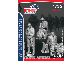 Dynamo models figurine 35202 Set Infanterie Française 1940 Derrière les buissons ennemis 1/35