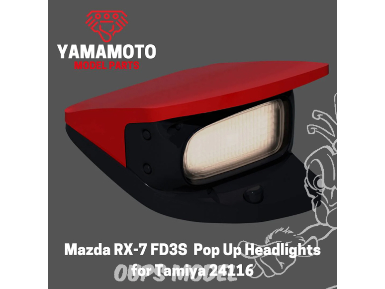 Yamamoto YMPTUN120 PHARES ESCAMOTABLES DE LA MAZDA RX-7 POUR TAMIYA 24116 1/24