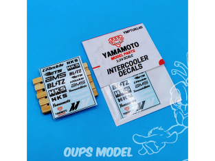 Yamamoto YMPTUN140 ENSEMBLE DE DÉCALCOMANIES INTERCOOLER 1/24
