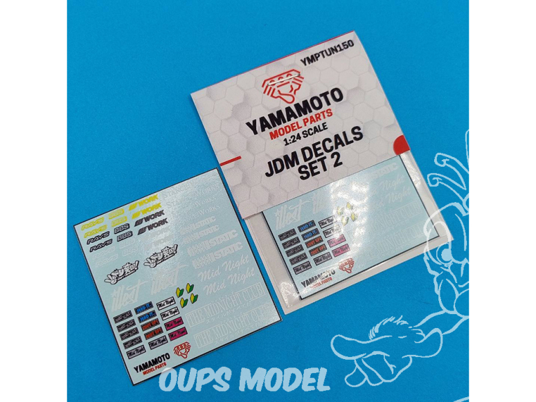 Yamamoto YMPTUN150 ENSEMBLE DE DÉCALCOMANIES JDM 2 1/24