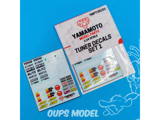 Yamamoto YMPTUN151 ENSEMBLE DE DÉCALCOMANIES TUNING 1 1/24