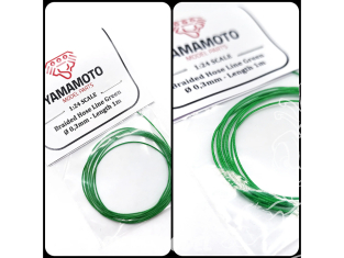 Yamamoto YMPTUN088 TUYAU TRESSÉE VERT 0,3MM 1M 1/24