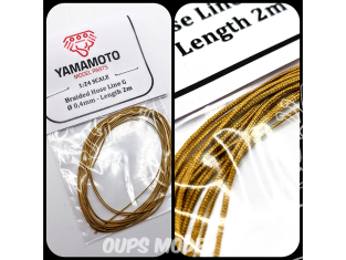 Yamamoto YMPTUN076 TUYAU TRESSÉE OR 0,4MM 2M 1/24