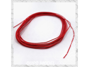Yamamoto YMPTUN104 TUYAU TRESSÉE ROUGE 0,4MM 2M 1/24